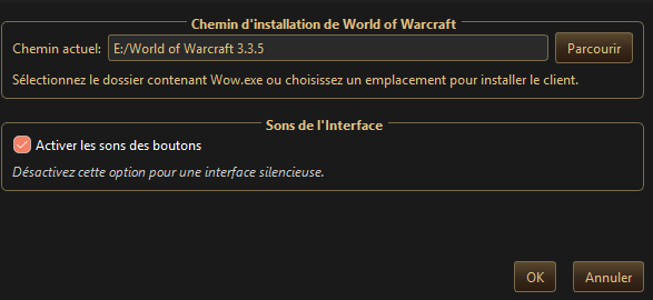 Réglages du Sylvania Launcher