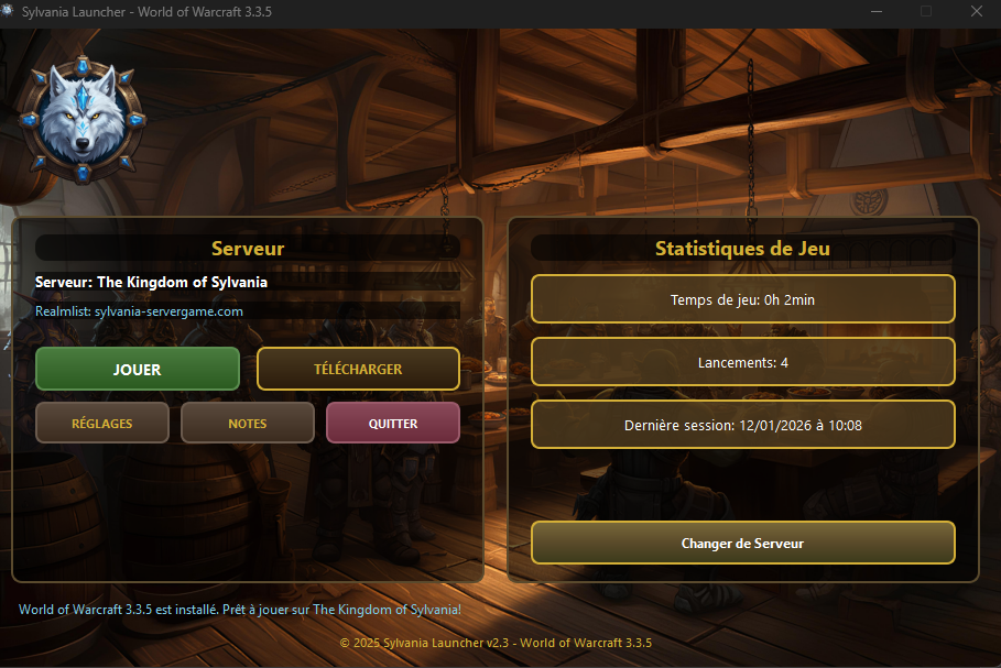 Interface principale